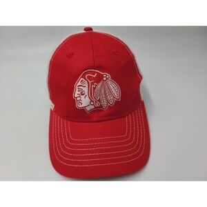 Chicago Blackhawks Mesh Trucker Snapback Hat Cap Men Women NHL Hockey Red White